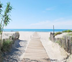 Campingplatz Le Rochelongue: Zugang zum Strand