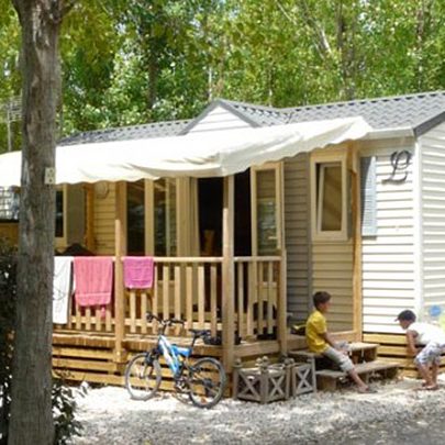 Camping Le Rochelongue: Gezinsstacaravan Comfort+ 6pers